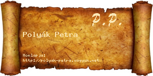 Polyák Petra névjegykártya